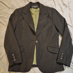 Levine Concepts Black Single Breasted Blazer Womens Size 12